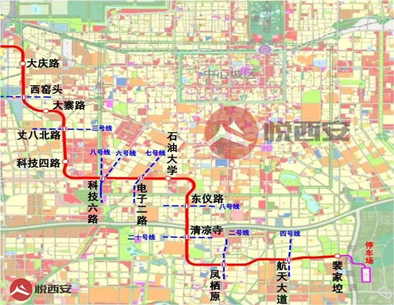 西安地铁15号线最新线路图详解