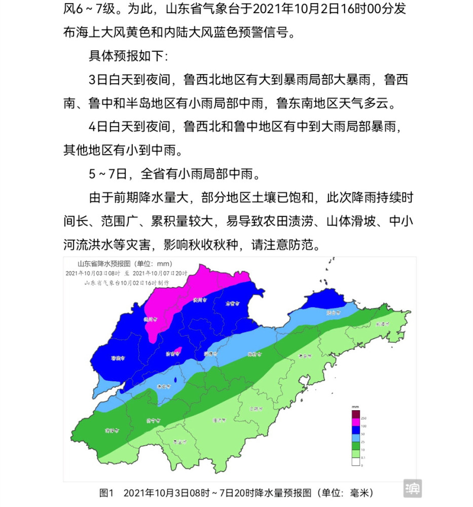 山东最新天气概况